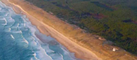Plage de l'océan à Mimizan