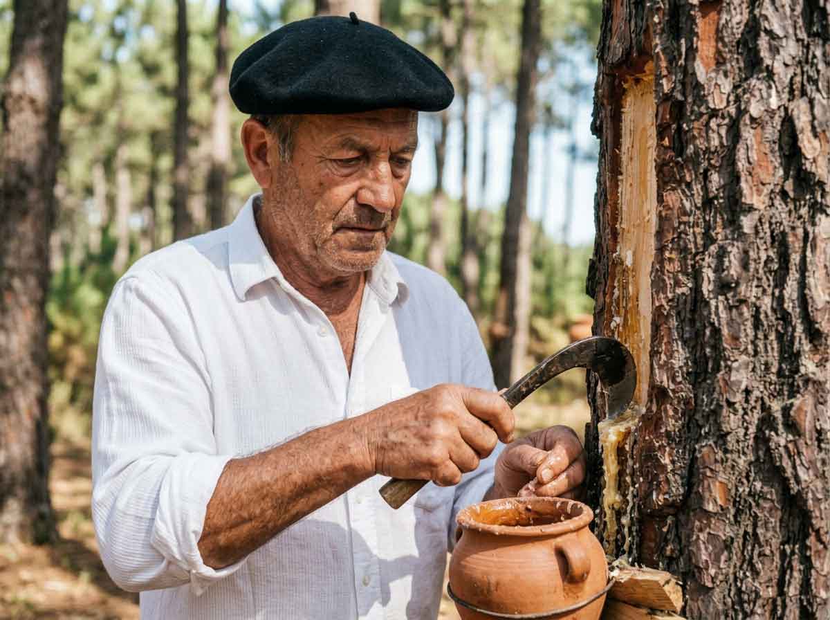 Gemmage dans les Landes